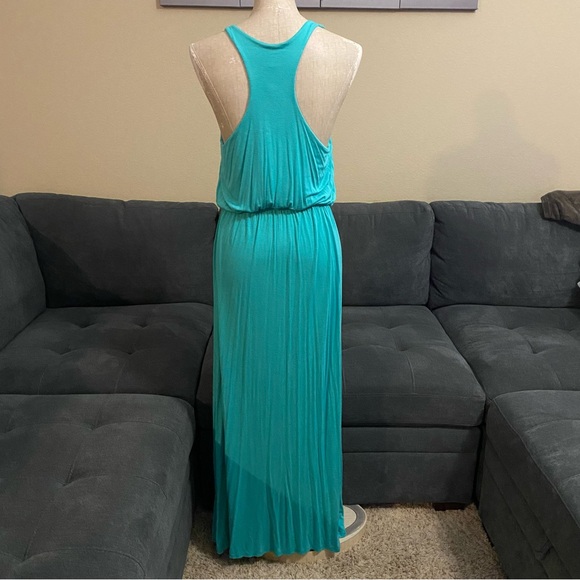 🏷️ 3 for $10 - Jolie Turquoise Stretchy Maxi Dress - Picture 3 of 8
